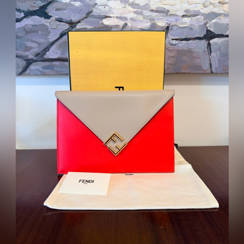 ❌SOLD❌❤️NEW❤️ Fendi FF Diamonds Flat Pouch